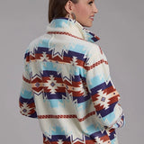 Roper 2322 Aztec (White) - Women's Fleece Pullover