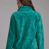 Roper 2322 Tropical Print (Green) - Women's Fleece Pullover