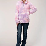 Roper 1353 Polar Tie Dye (Pink) - Women's Fleece Pullover