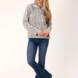 Roper 1816 Polar (Leopard) - Women's Fleece Pullover