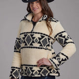 Roper 2260 Aztec (Cream) - Women's Fleece Pullover