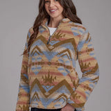 Roper 2260 Aztec (Brown) - Women's Fleece Pullover