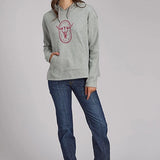 Roper 2341 Cotton Fleece (Grey) - Women's Hooded Sweatshirt