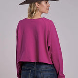 Roper 3198 Western Stickers (Berry) - Women's Fleece Sweatshirt
