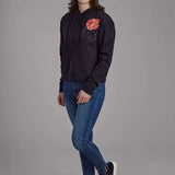 Roper 2272 Flower Print (Black) - Women's Hoodie Sweatshirt