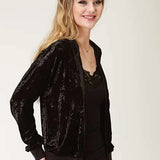 Roper 2258 Flower Print (Black) - Women's Bomber Jacket