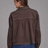 Roper 2272 Printed Knit (Brown) - Women's Cropped Jacket