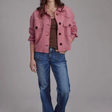 Roper 2272 Printed Knit (Pink) - Women's Cropped Jacket