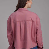 Roper 2272 Printed Knit (Pink) - Women's Cropped Jacket