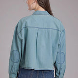 Roper 2450 Cropped (Blue) - Women's Denim Jacket