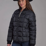 Roper 1473 Quilted Poly (Black) - Women's Jacket