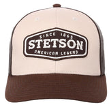 Stetson American Legend Patch (Cream/ Brown) - Trucker Cap