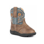 Roper Cowbabies Daniel (Blue/Brown) - Infant Cowboy Booties - Hatcountry