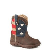 Red White & Blue Baby Cowboy Boots