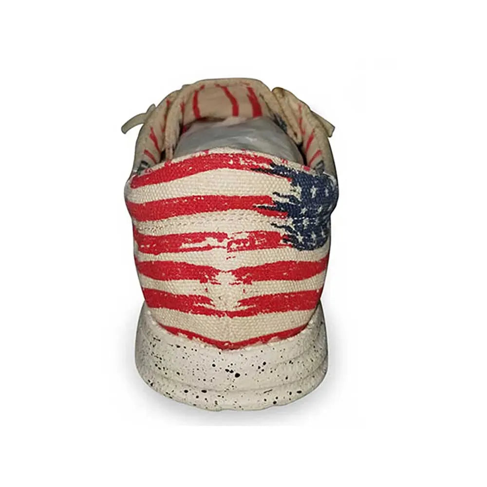 Roper Hang Loose American Flag Heel - Mens Moccasin - Hatcountry