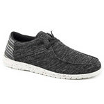 Roper Hang Loose Canvas Chukka (Black Mix / Stripes) - Mens Moccasin - Hatcountry
