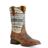 Roper 11" Aztec Cowboy (Burnished Tan) - Men's Cowboy Boots - Hatcountry