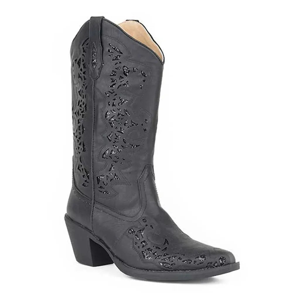 Roper Alisa (Black) - Women's Cowgirl Boot - Hatcountry