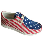 Roper Hang Loose American Flag - Women's Moccasin - Hatcountry