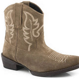 Roper Dusty II (Tan) - Women's Ankle Cowgirl Boot