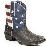 Roper American Beauty (Brown) - Women's Ankle Cowgirl Boot