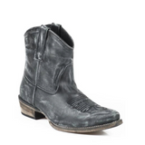 Roper Dusty (Black) - Women's Ankle Cowgirl Boot