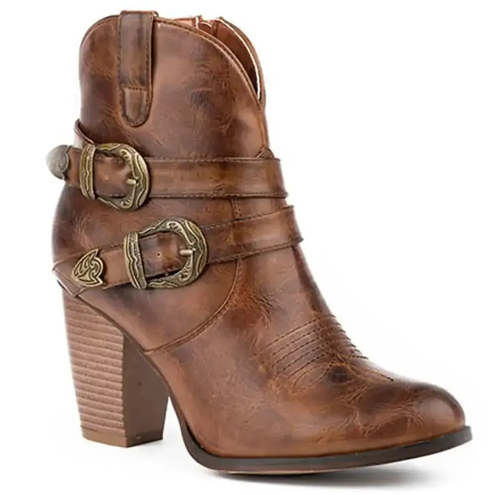 Roper Maybelle (Brown) - Women's Cowgirl Boot - Hatcountry