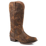 Roper Tall Stuff (Tan) - Women's Cowgirl Boot