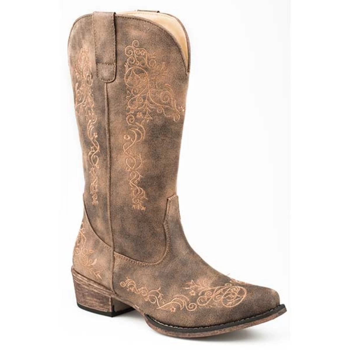 Riley Wilson Roper Roper Riley Scroll (Brown) - Women's Cowgirl Boot | Hatcountry – HatCountry