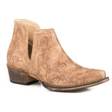 Roper Ava (Tan) - Women's Ankle Cowgirl Boot - Hatcountry