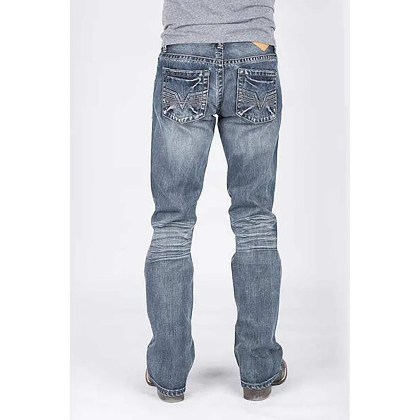 【2plan】Tin Bay Washed Gray Denim Tin Haul Regular Joe with Grey Diamond Stitch (Light Wash