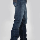 Tin Haul 421 Regular Joe Stretch Deco Pockets (Dark Wash) - Men's Bootcut Jeans