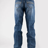 Tin Haul 421 Regular Joe Stretch Deco Pockets (Medium Wash) - Men's Bootcut Jeans