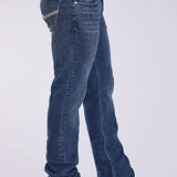 Tin Haul 1661 Jagger Stretch Fit V Pocket Deco (Medium Wash) - Men's Bootcut Jeans