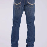 Tin Haul 1661 Jagger Stretch Fit V Pocket Deco (Medium Wash) - Men's Bootcut Jeans