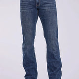 Tin Haul 1661 Jagger Stretch Fit V Pocket Deco (Medium Wash) - Men's Bootcut Jeans