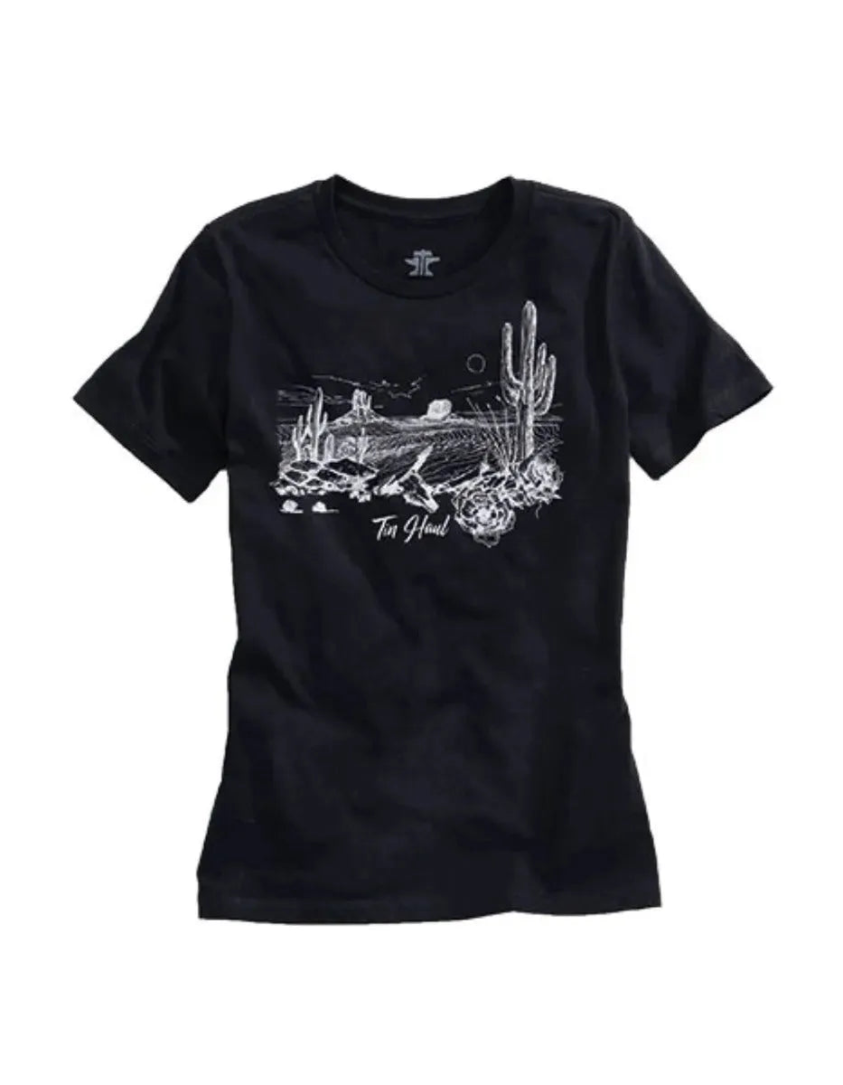Tin Haul Desert Lines (Black) - Women's T-Shirt - Hatcountry