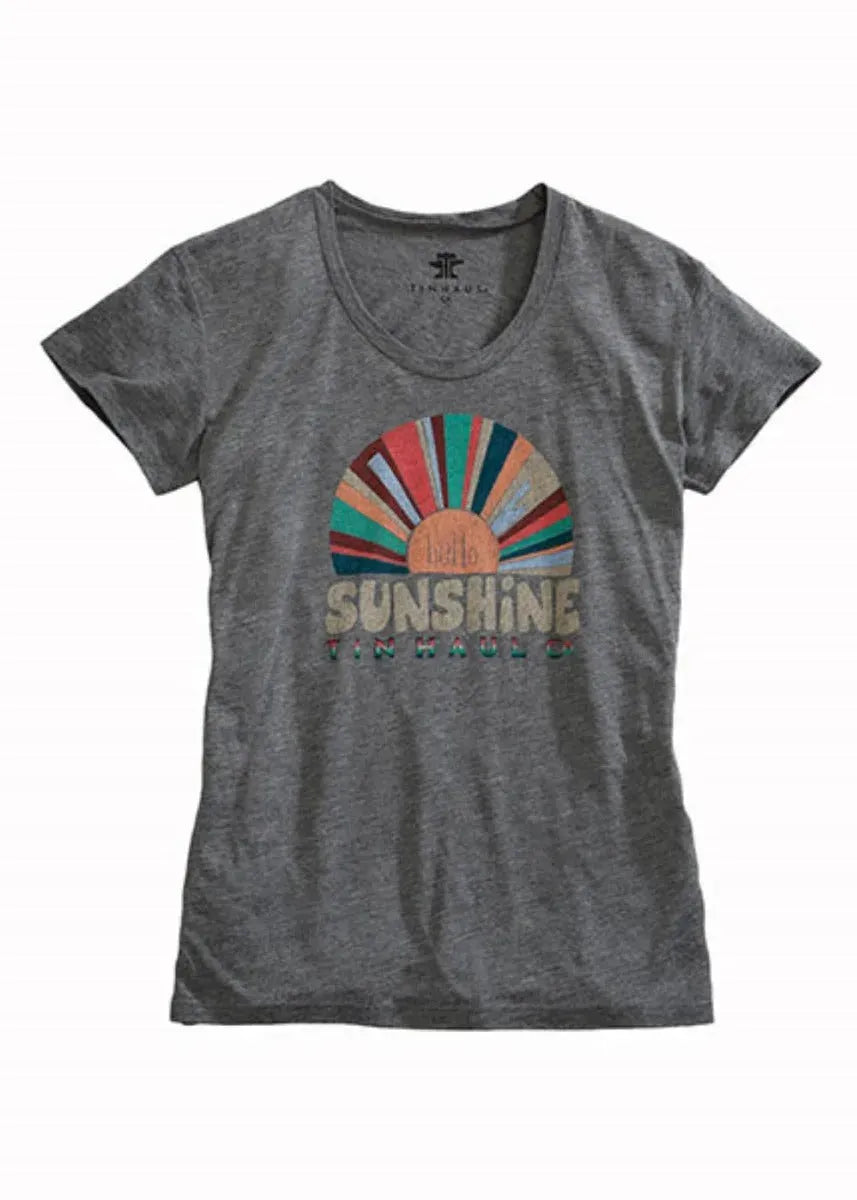 Tin Haul Hello Sunshine (Grey) - Women's T-Shirt - Hatcountry