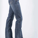 Tin Haul 280 Rosie Fit Cactus Pocket (Medium Wash) - Women's Bootcut Jeans