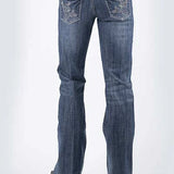 Tin Haul 280 Rosie Fit Cactus Pocket (Medium Wash) - Women's Bootcut Jeans