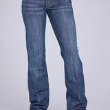 Tin Haul 280 Rosie Fit Flap Pockets (Medium Wash) - Women's Bootcut Jeans