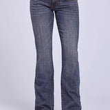 Tin Haul 280 Rosie Fit Long Horn Deco (Medium Wash) - Women's Bootcut Jeans