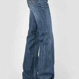 Tin Haul 460 Ella Fit Horse Pocket ( Denim Medium Wash ) - Women's Jeans