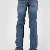 Tin Haul 460 Ella Fit Horse Pocket ( Denim Medium Wash ) - Women's Jeans