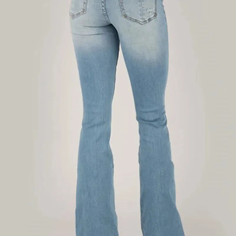 Tin Haul Libby High Raise Flare (Light Wash) - Women's Jeans - Hatcountry