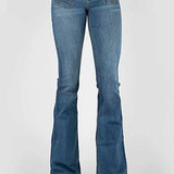 Tin Haul 595 Libby Fit Square Front Pocket ( Denim Medium Wash )- Women's Jeans