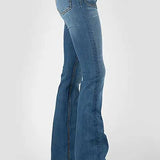 Tin Haul 595 Libby Fit Square Front Pocket ( Denim Medium Wash )- Women's Jeans