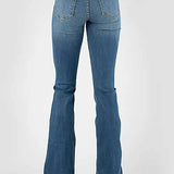 Tin Haul 595 Libby Fit Square Front Pocket ( Denim Medium Wash )- Women's Jeans