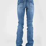 Tin Haul 595 Libby Fit Blue Loop Pocket ( Denim Medium Wash ) - Women's Jeans