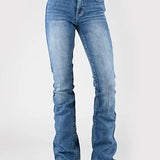 Tin Haul 595 Libby Fit Blue Loop Pocket ( Denim Medium Wash ) - Women's Jeans
